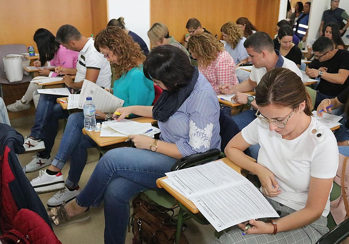 Foto de archivo de unas oposicione en el Servicio Canario de Salud.