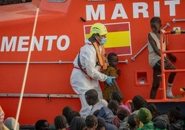 Imagen de archivo de la llegada de migrantes a las costas de El Hierro.