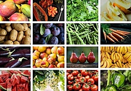 Frutas y verduras de agosto