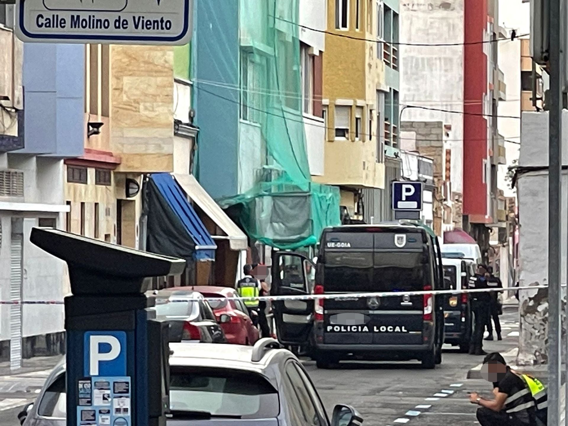 Así fue el registro antidrogas en la calle Molino de Viento