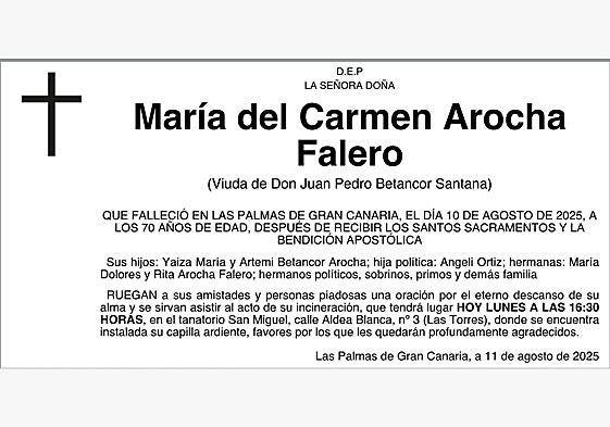 María del Carmen Arocha Falero
