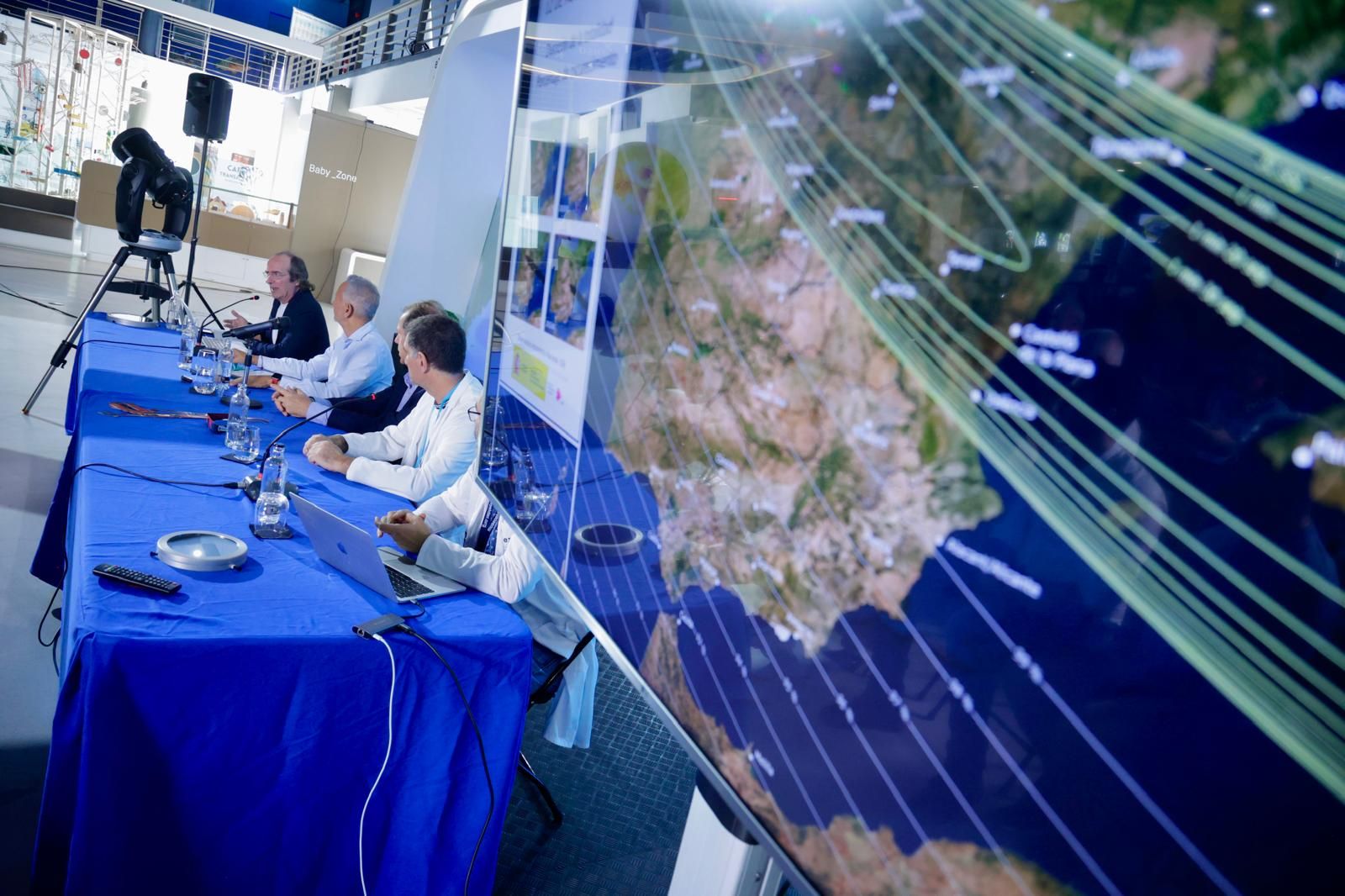 Así fue la presentación del trío ibérico de eclipses