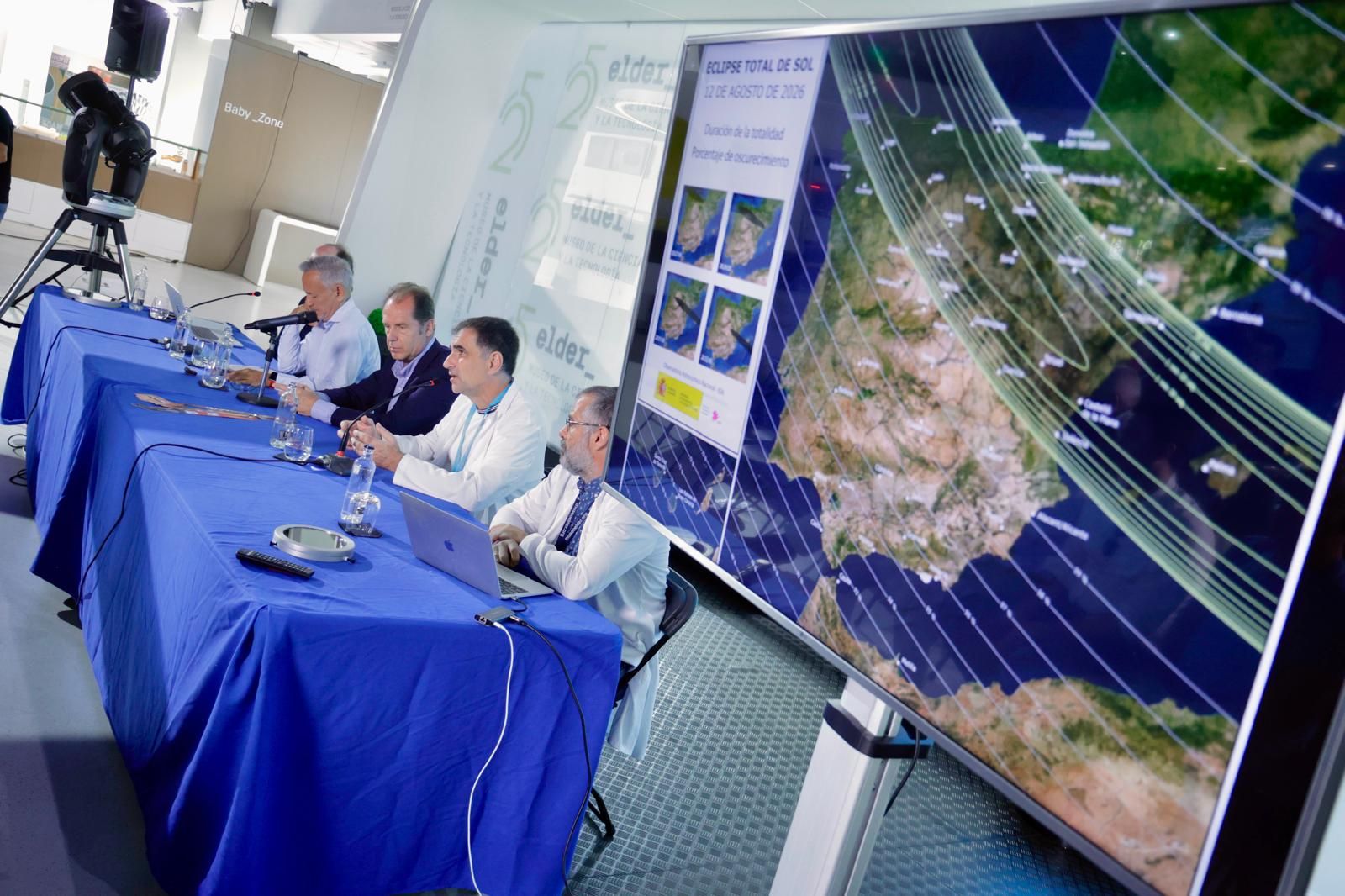 Así fue la presentación del trío ibérico de eclipses