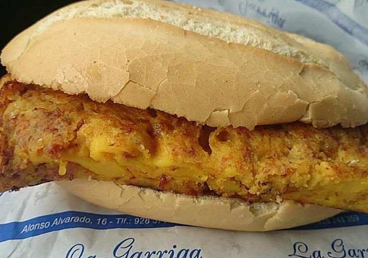 Bocadillo de tortilla de La Garriga.
