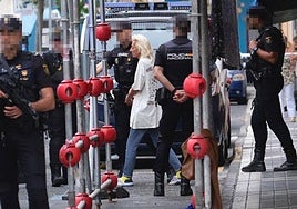 Imagen de una de las personas detenidas en Molino de Viento.