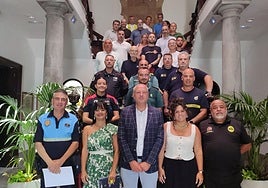 Participantes en la reunión del dispositivo de seguridad de las Fiestas del Pino.