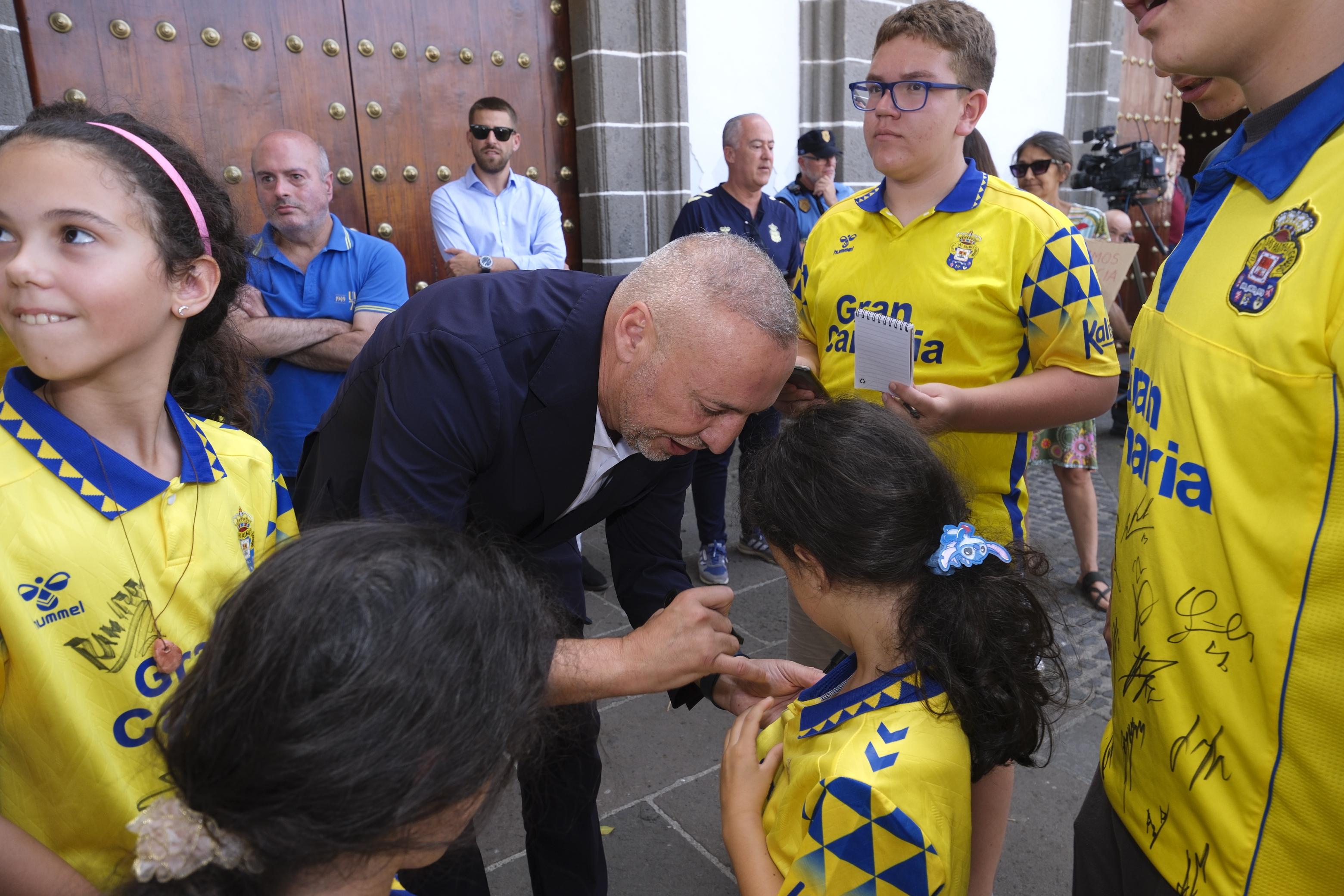 La UD visita Teror con ilusiones de Primera