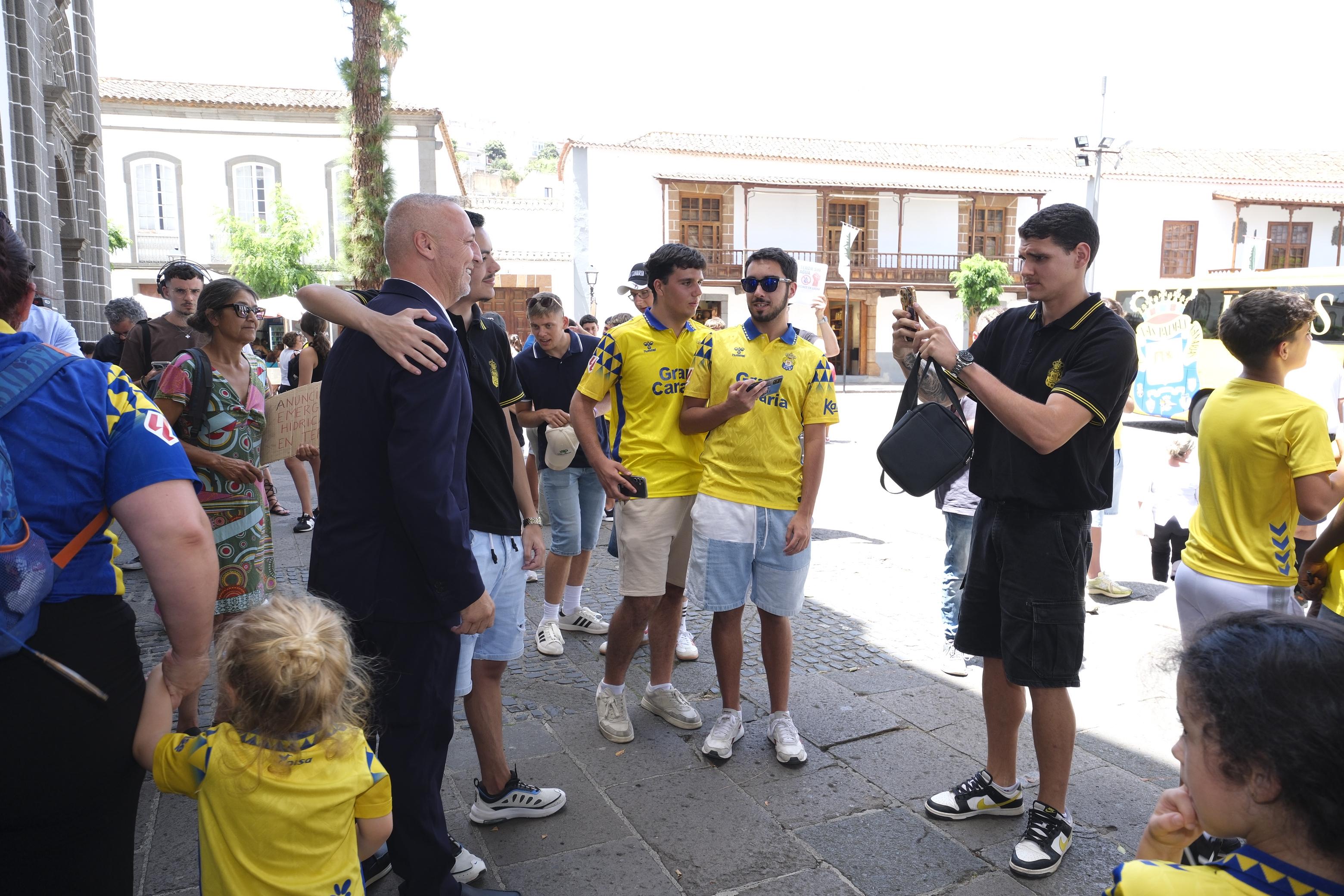 La UD visita Teror con ilusiones de Primera