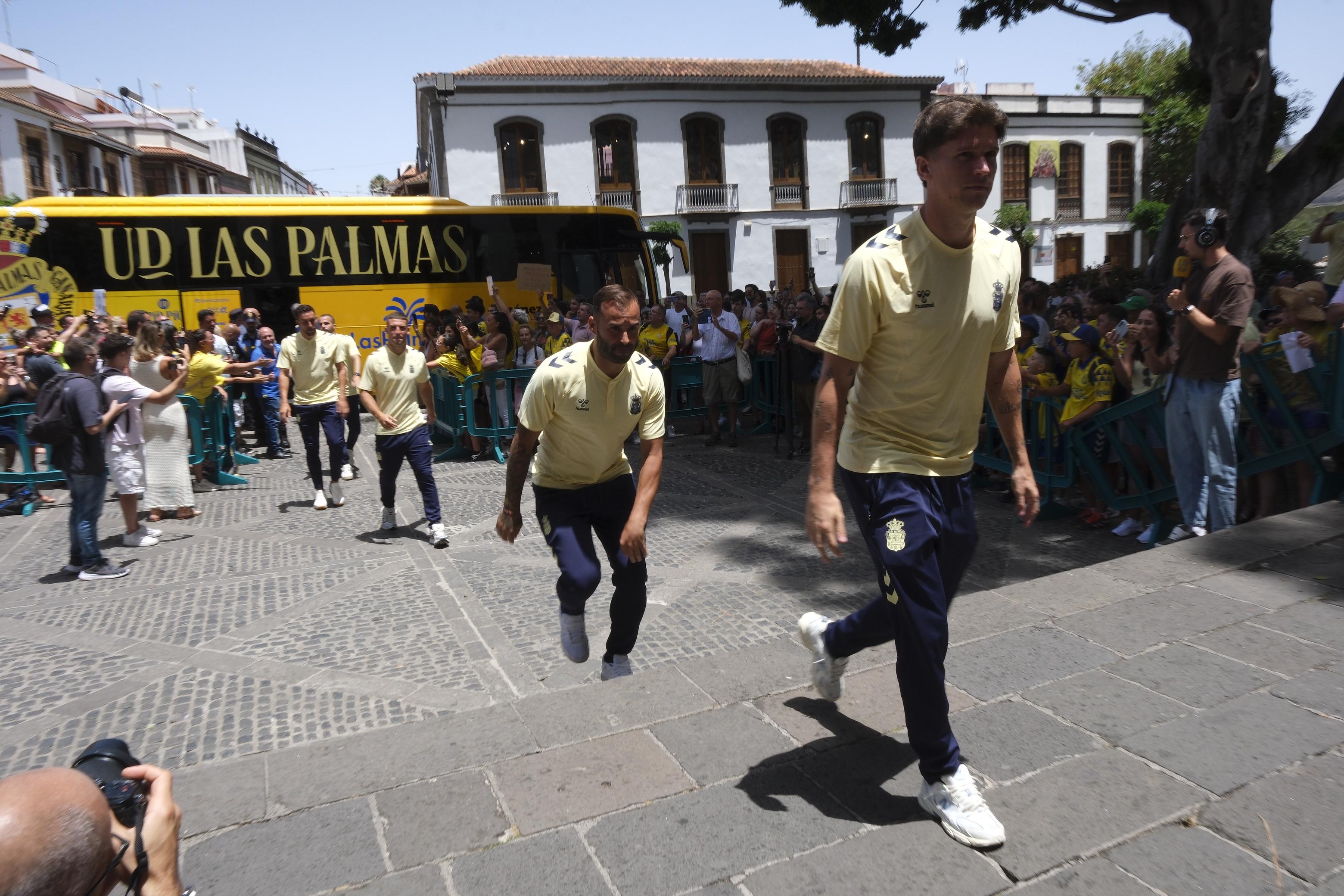 La UD visita Teror con ilusiones de Primera