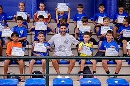 Alex Suárez en la clausura de su campus de verano