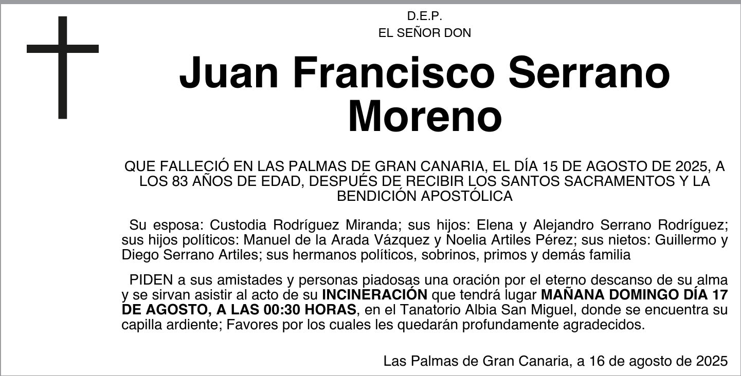 Juan Francisco Serrano Moreno
