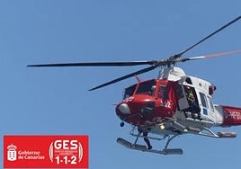 Imagen de archivo de un helicóptero del GES.