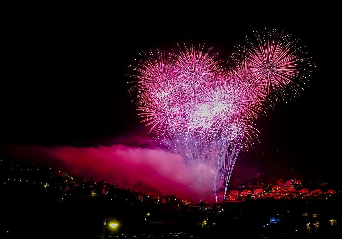 Imagen de la presente edición de los fuegos de San Lorenzo.