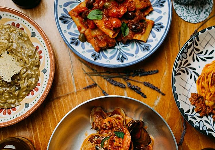 Diferentes platos de pasta que puedes encontrar en el menú de la «Dolce Vita».