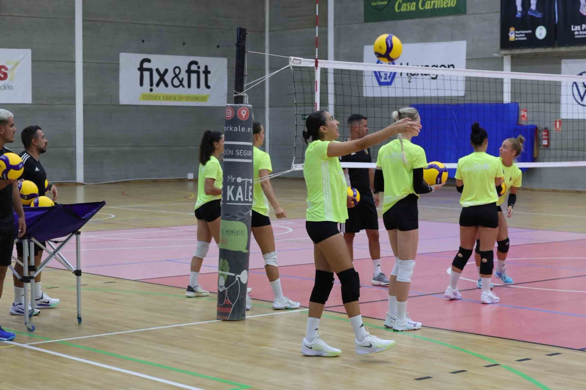 El primer entreno Heidelberg Voleibol, en imágenes