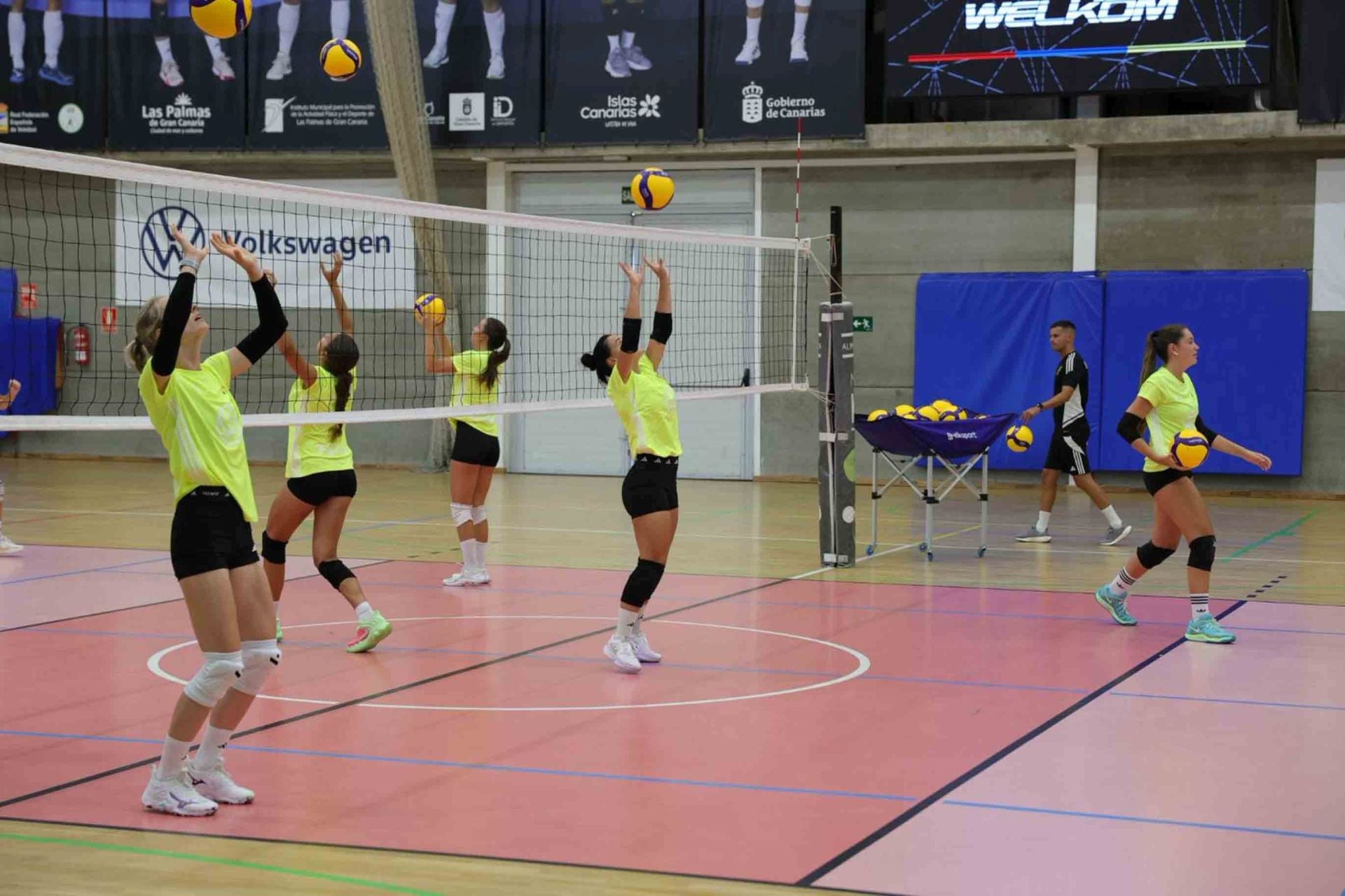 El primer entreno Heidelberg Voleibol, en imágenes