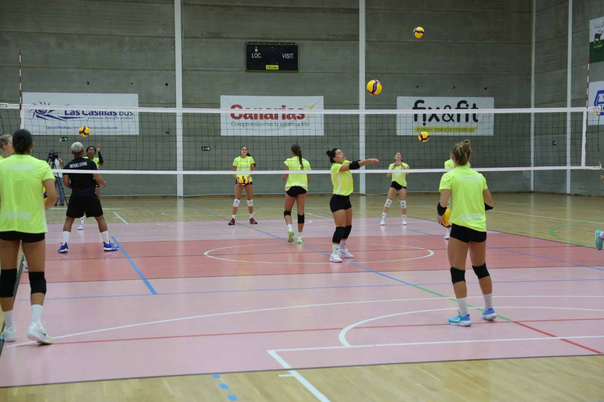 El primer entreno Heidelberg Voleibol, en imágenes