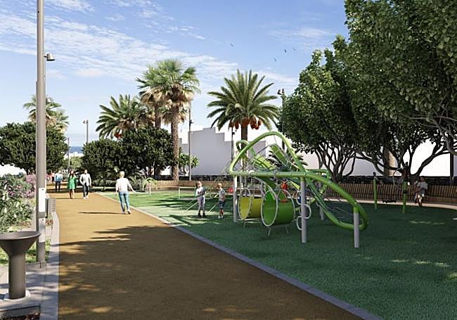 Infografía del parque del Barranquillo.