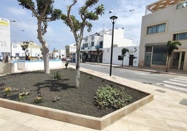 Así luce el tramo de la avenida principal de El Cotillo recién terminado.