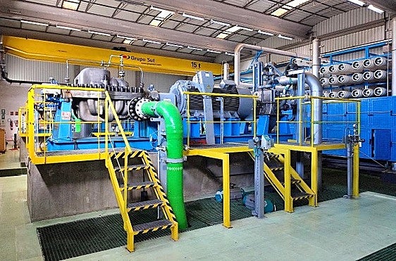Bomba de alta presión y turbina Pelton IDAM Alcudia