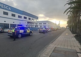 Imagen de la intervención de la Policía Portuaria en el accidente.