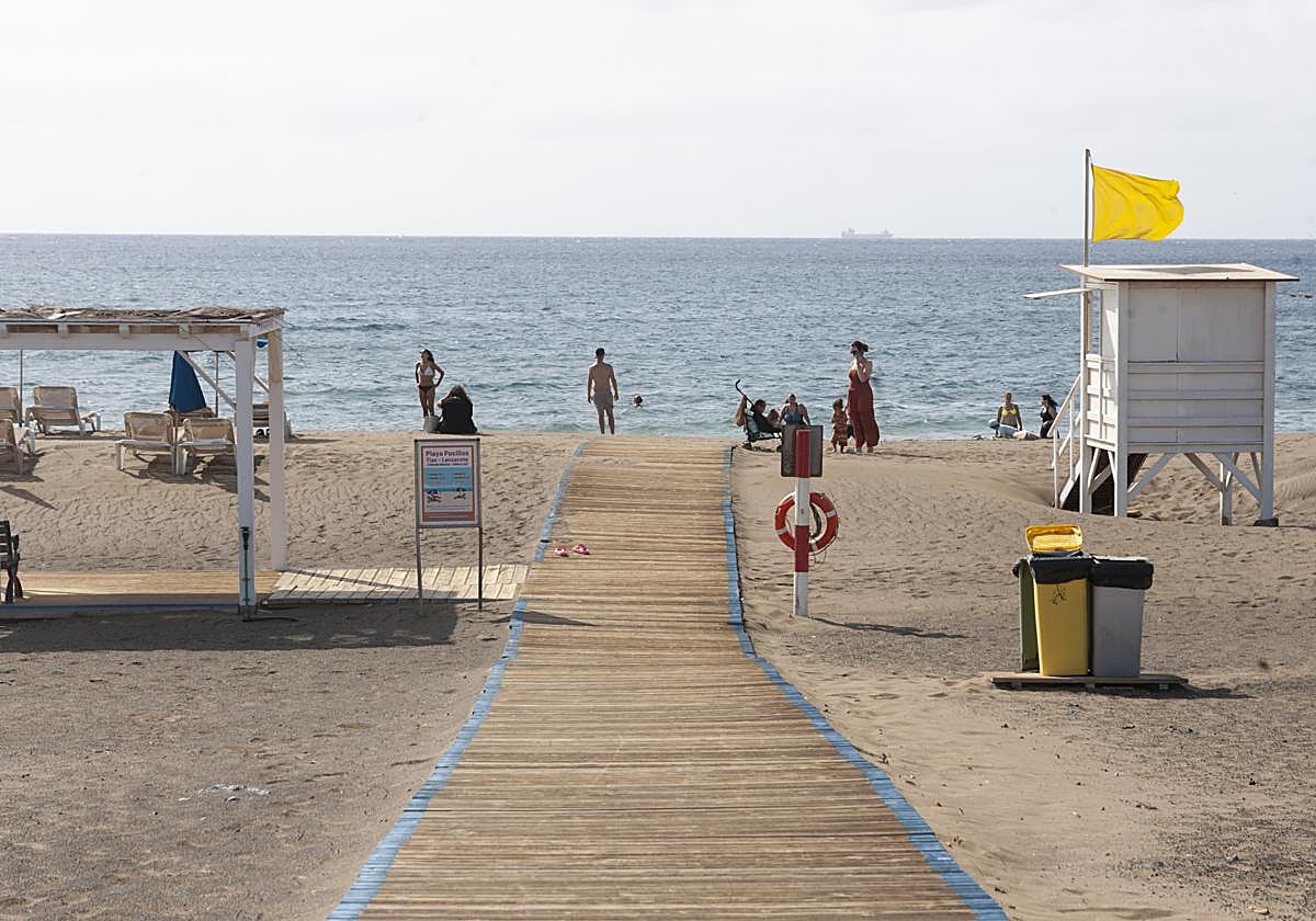 Espacio playero en Puerto del Carmen.