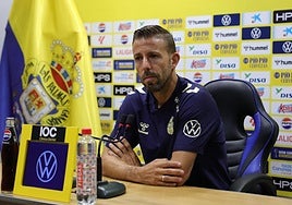 Luis García en la rueda de prensa previa al partido frente al Córdoba C.F.