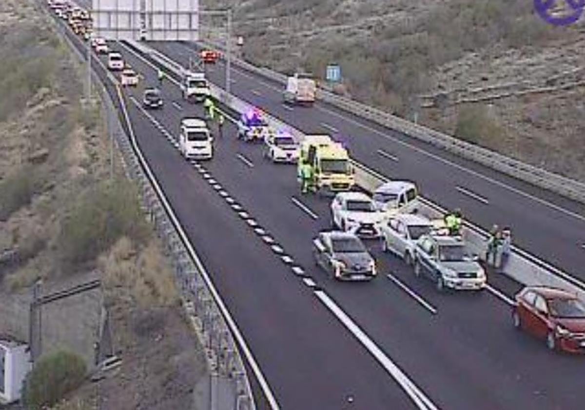 Imagen del accidente.