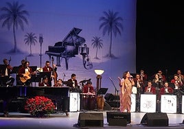 Olga Cerpa, durante su actuación.