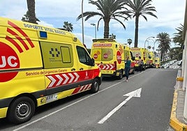 Imagen de archivo de ambulancias.