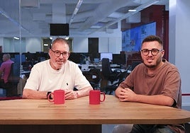 Pacuco Rosales y Rubén Medina en las instalaciones de CANARIAS7.