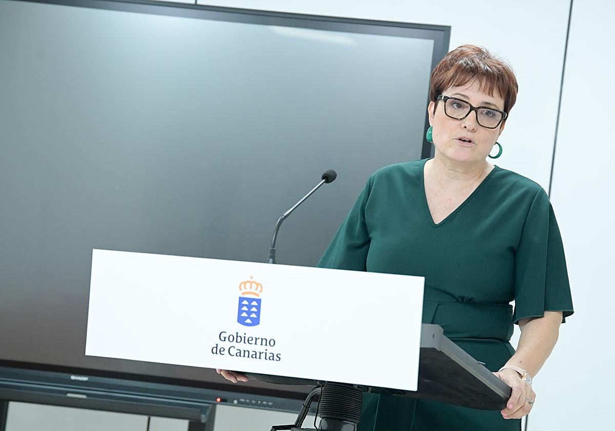 La consejera de Bienestar Social del Gobierno de Canarias, Candelaria Delgado.