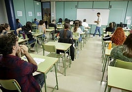 Imagen de las pruebas de estabilización del personal de Educación celebradas el año pasado.