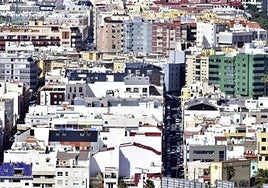 Imagen de archivo de viviendas en Las Palmas de Gran Canaria.