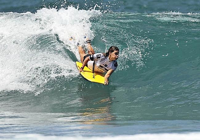 Isabela Sousa, en acción.