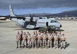 Efectivos del Mando Aéreo de Canarias enviados para combatir los incendios en el Noroeste de España.