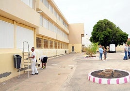 El patio del CEO de Tunte acogerá una de las islas de frescor previstas en el municipio.