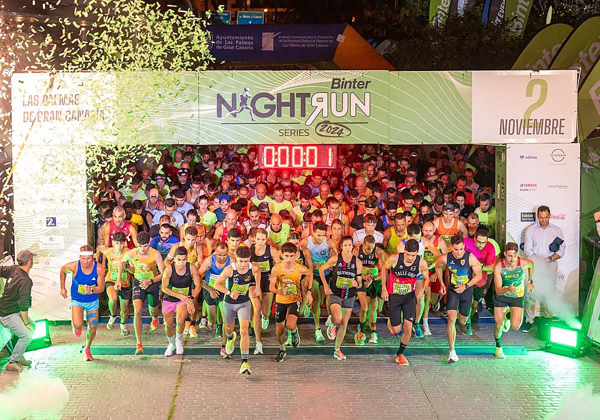 Imagen de archivo de la salida de la Binter NightRun de la capital grancanaria.