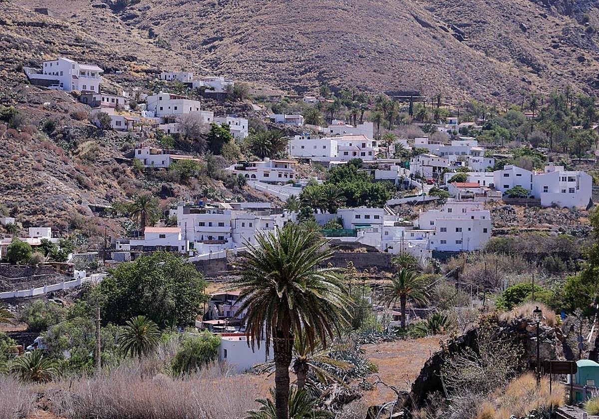 Vista panorámica del Risco de Agaete.