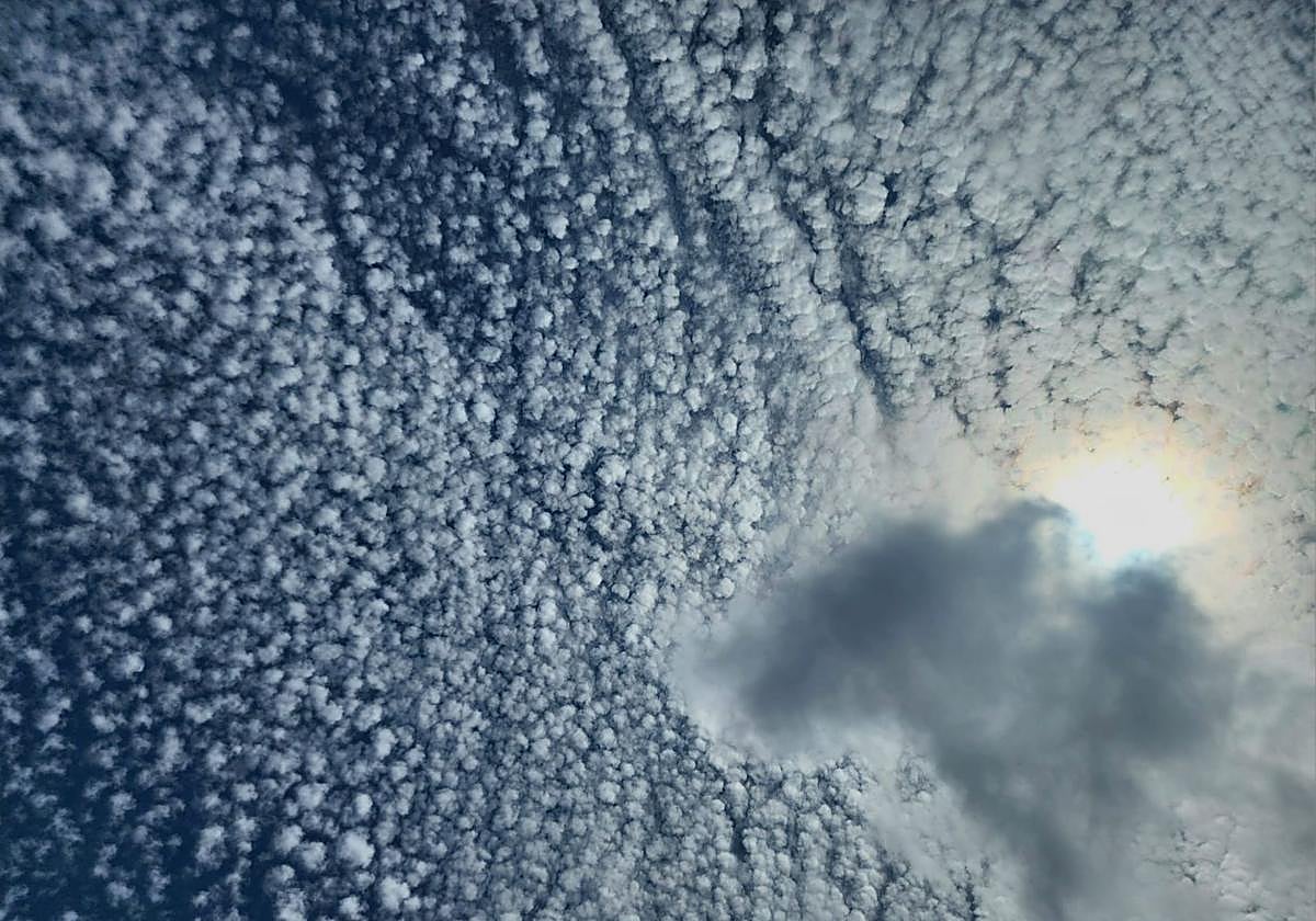 Cielo cubierto de nubes.