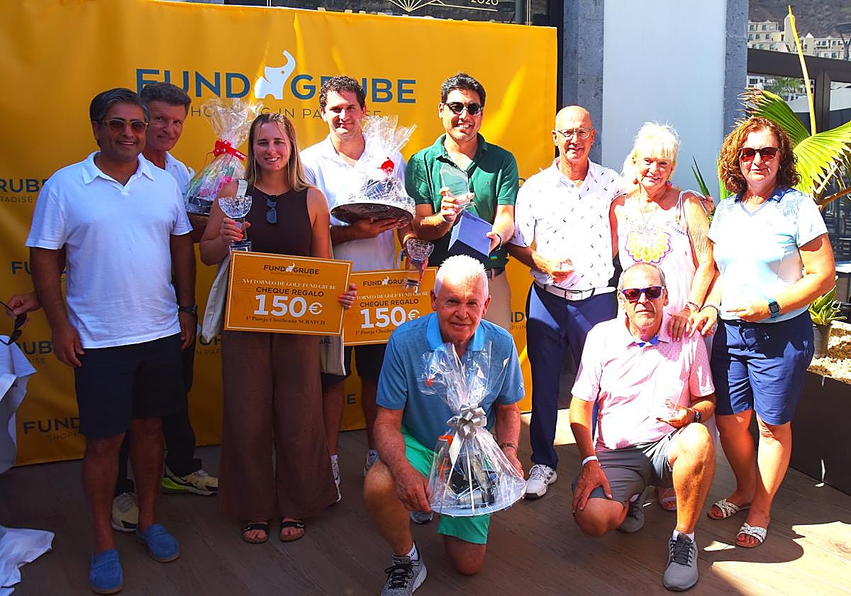 Imagen de los premiados en Maspalomas.