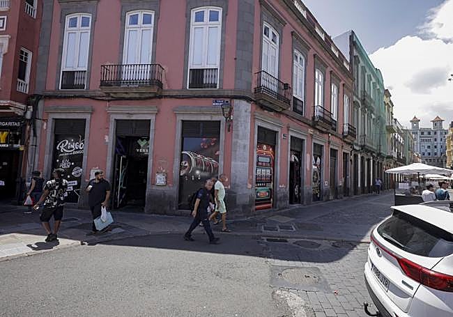 Esquina de Mendizábal y Pelota.