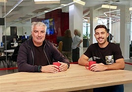 Víctor Afonso y Óliver Viera en las instalaciones de CANARIAS7.