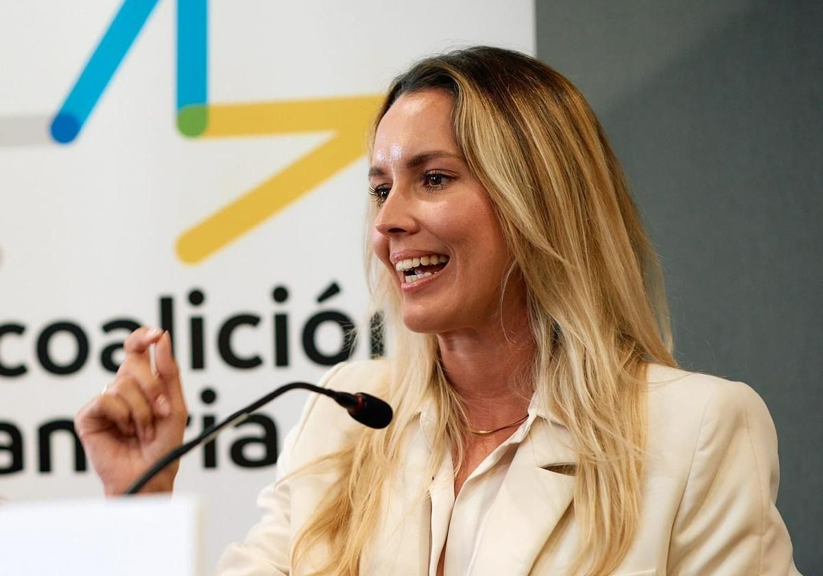 María Fernández en una intervención con CC.