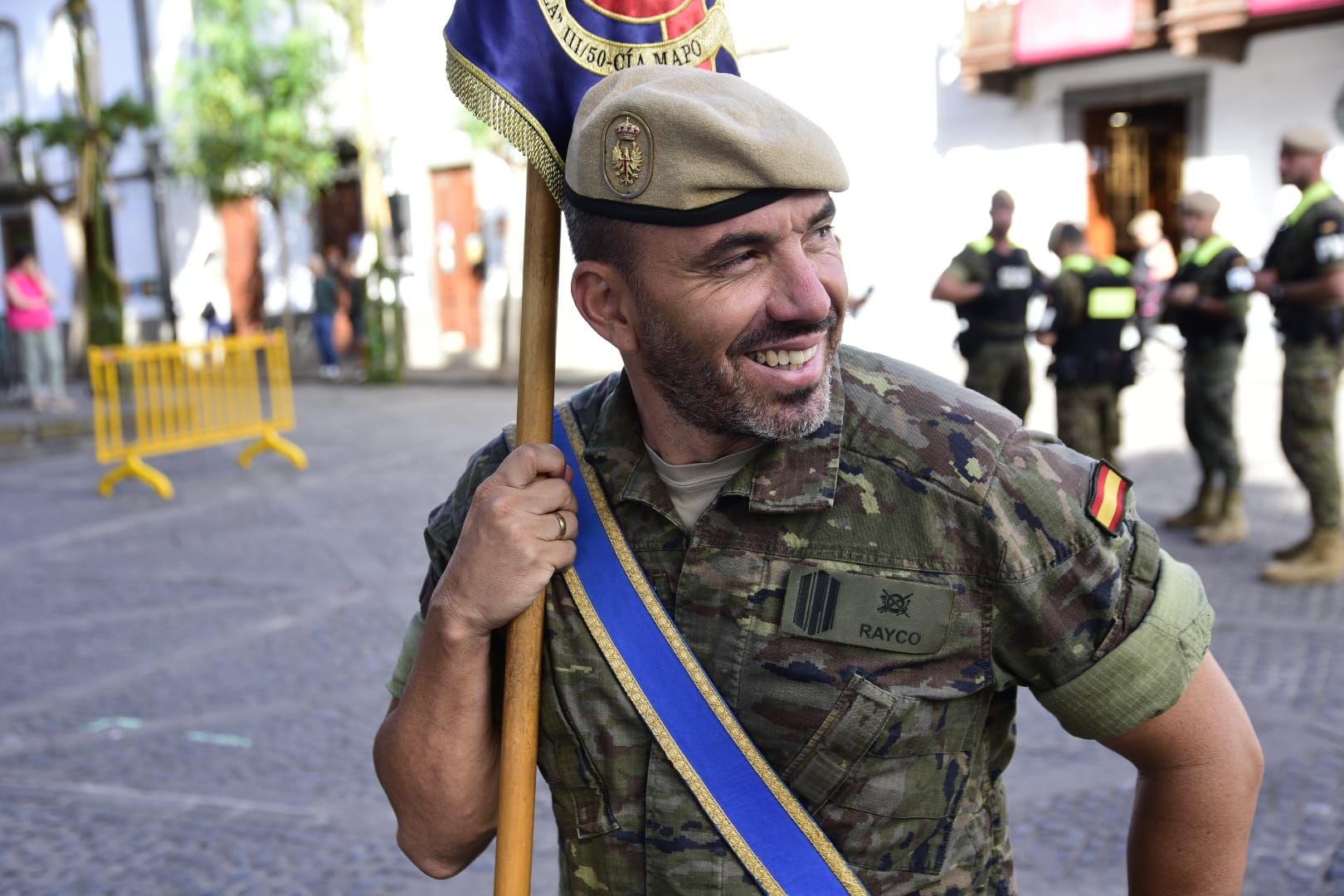 El Ejército de Tierra ensaya el desfile que protagonizará en Teror