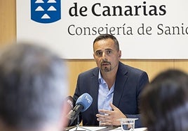 El director del SCS, Adasat Goya, en una comparecencia reciente.