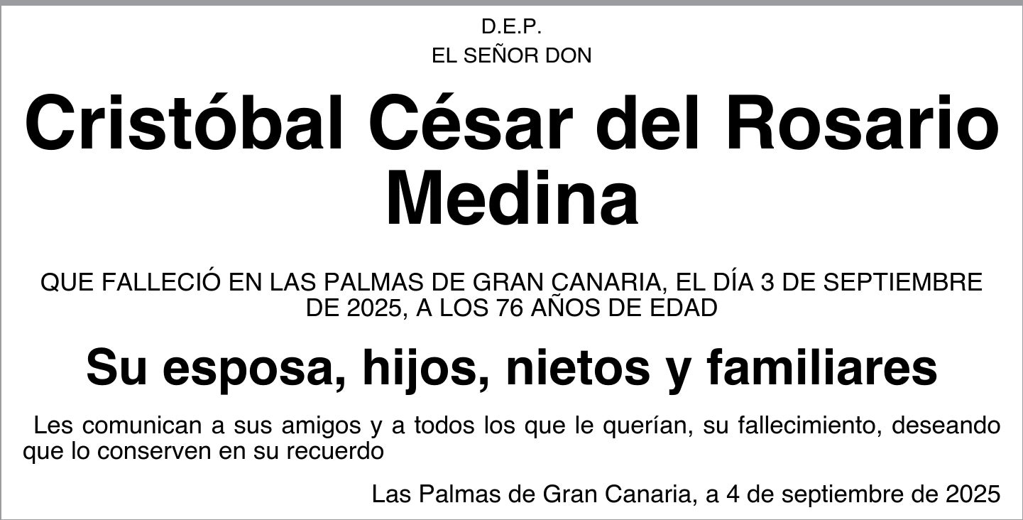 Cristóbal César del Rosario Medina