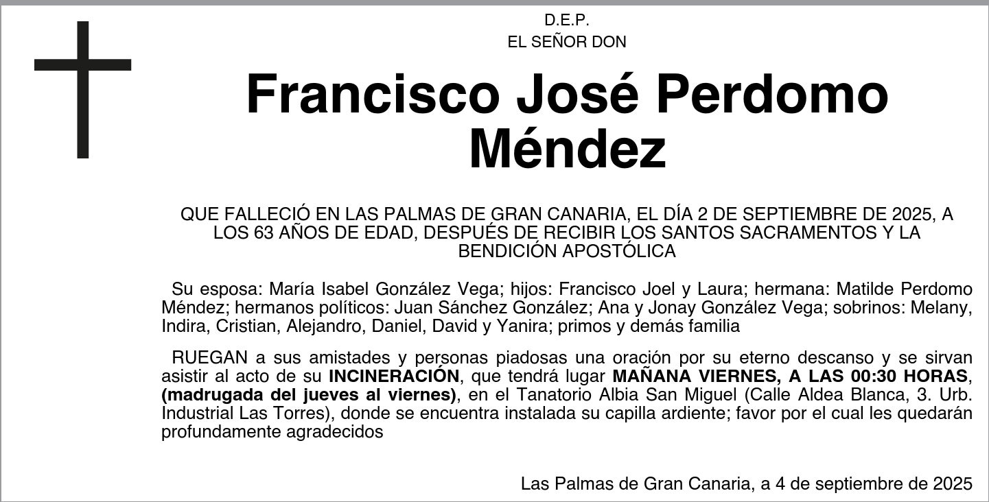 Francisco José Perdomo Méndez