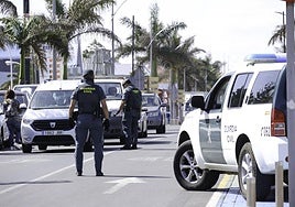 Operativo de seguridad de la Guardia Civil.