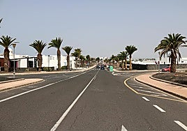 Avenida de Papagayo, en Playa Blanca.